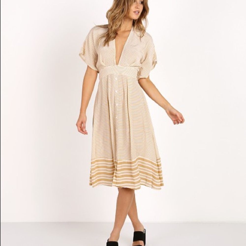 Faithfull the Brand Mustang Midi Dress Stripe